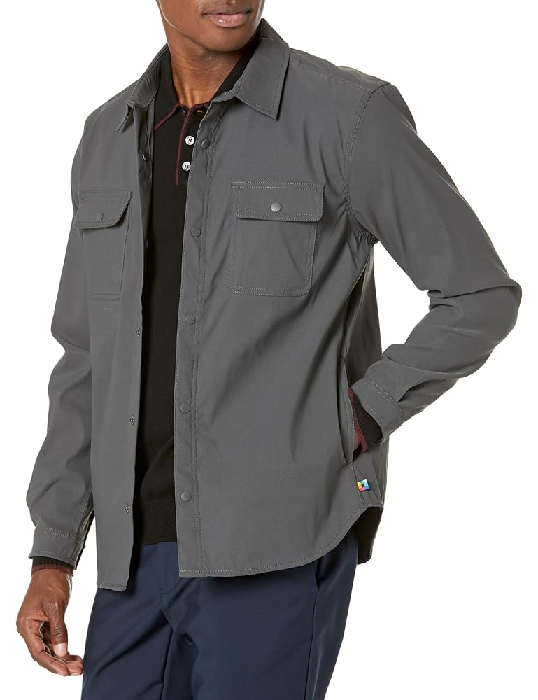 Unionbay Men's UB Tech Snap Front Performance Shirt Jacket